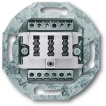Busch-Jaeger 0242/04 TAE-Anschlussdose, 2x6/6 NFF, alpinwei&szlig; (2CKA000230A0389)