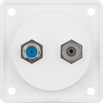 Berker 945602502 Antennen-Verbinderdose, Radio/SAT, Integro Modul-Eins&auml;tze, Integro