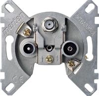 Merten 466097 Sat-Antennendose, 3fach, DIN EN 50083-1/A1, DIN EN 80083-2/A1,