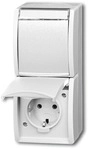 Busch-Jaeger 20-02 EWN-54 SCHUKO&reg; Steckdose 2-fach, alpinwei&szlig;, ocean&reg; (IP 44)