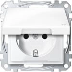 Merten MEG2314-0319 SCHUKO Steckdose, System M, Klappdeckel, Ber&uuml;hrungsschutz,
