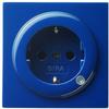 SCHUKO-Steckdose 16 A 250 V~ mit Kontroll-Licht, S-Color, Blau, Gira 018246