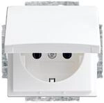 Busch-Jaeger 20 EUK-914 SCHUKO Steckdosen-Einsatz mit Klappdeckel, Busch-balance Si,