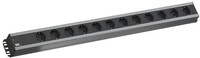 Bachmann 300.002 Handwerkerleiste, ohne Schalter, 12-fach, grau