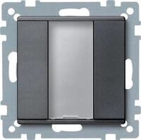 Merten Taster, System M, 1fach plus, anthrazit matt (627514)