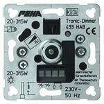 Peha D 433 HAB O.A Dimmer 315W Unterputz Phasenabschnitt, Druck-Aus-/Wechselschalter