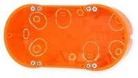 Kaiser 9062-02 Doppel-Ger&auml;te-Verbindungsdose, Tiefe: 47mm, orange