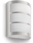 Philips myGarden Python LED Wandleuchte, 6W, 600lm, IP44, Edelstahl (915005197301)