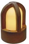 SLV RUSTY CONE Outdoor Standleuchte, C35, E14, IP54, rund, stahl gerostet, &Oslash;/H 15/24