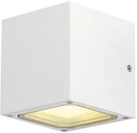 SLV SITRA CUBE Outdoor Wandleuchte, TCR-TSE, IP44, wei&szlig; (232531)