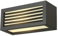 SLV BOX-L, Outdoor Wandleuchte, TC-(D,H,T,Q)SE, IP44, eckig, max. 18W, anthrazit