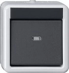 Gira 515130 Taster BA 1fach 1 Punkt WG Aufputz Grau