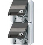 Jung 822NAWSL SCHUKO Zweifach-Steckdose, 16 A, 250 V ~