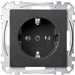 Merten MEG2401-0414 SCHUKO-Steckdose, System M, Schraub-Liftklemmen, anthrazit