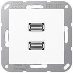 Jung MAA1153WW 2 x USB 2.0, alpinwei&szlig;