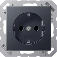 SCHUKO&reg; Steckdose 16 A 250 V, anthrazit matt, A 500, A plus & A creation, Jung