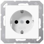 SCHUKO&reg; Steckdose 16 A 250 V ~ Kinderschutz bruchfest, Alpinwei&szlig;, A 500, Jung