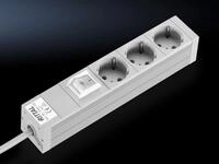 Rittal DK 7240 120 Steckdosenleiste, 3-Fach (7240120)