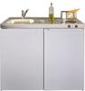 Stengel ME 120 Miniküche, 120cm breit, mit Elektrokochfeld, Kühlschrank mit