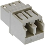 InLine LWL Kupplung, Duplex LC/LC, multimode, beige, Keramik-H&uuml;lse (89989L)