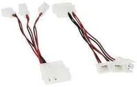 InLine L&uuml;fter Adapterkabel, 12V zu 5V, f&uuml;r 3 L&uuml;fter (33005A)