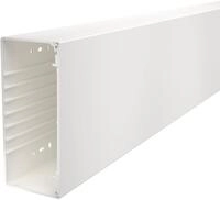 OBO Bettermann WDK100230CW Wand- und Deckenkanal, mit Bodenlochung, 100x230x2000mm,