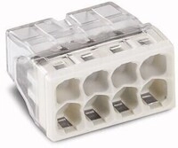 Wago 2273-208 Compact-Verbindungsdosenklemme, 8x0,5-2,5 mm&sup2;, grau, 50 Stck.