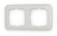 Busch-Jaeger 2512-214 Abdeckrahmen 2-fach Rahmen, Reflex SI, alpinwei&szlig;