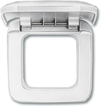 Busch-Jaeger 2518-214 Abdeckrahmen, Reflex Si, 1-fach Rahmen, alpinwei&szlig;