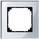 Merten 489160 Echtglasrahmen, M-PLAN, 1fach, Diamantsilber