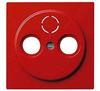 Abdeckung für Koaxial-Antennensteckdose, S-Color, Rot, Gira 086943
