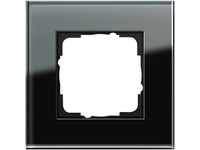 Gira 021105 Abdeckrahmen, 1fach, System 55 Esprit, Glas schwarz