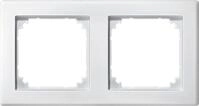 Merten 484219 Rahmen, M-SMART, 2fach, polarwei&szlig; matt