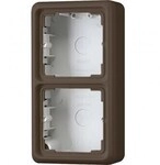 Aufputz-Kappe 2fach, braun, JUNG CD582ABR