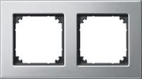 Merten 475260 Metallrahmen, M-PLAN, 2fach, Platinsilber