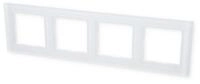 Jung AC 584 GL WW Glasrahmen 4-fach f&uuml;r waagerechte und senkrechte Kombination f&uuml;r