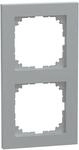 Merten MEG4020-3660 Rahmen, M-Pure, 2fach, aluminium
