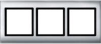 Merten 400360 Rahmen, Aquadesign, 3fach, IP44, aluminium