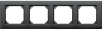 Merten 486414 Rahmen, System M-PLAN, 4fach, anthrazit matt