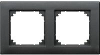 Merten 486214 Rahmen, System M-PLAN, 2fach, anthrazit matt