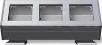 Profil 55 3fach mit Befestigungswinkel 3fach, Profil 55 Installation Aufputz,