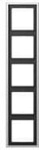 Jung AL2985 Rahmen 5-fach, aluminium, LS 990, Schwarz