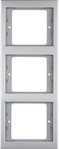 Berker 13337004 Rahmen, 3fach, senkrecht, K.5, Edelstahl, Metall mattiert