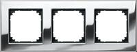 Merten 475339 Metallrahmen, M-PLAN, 3fach, Chrom
