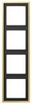 Rahmen 4-fach, messing classic, LS 990, Jung ME2984C