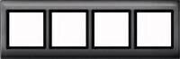 Merten 400414 Rahmen, Aquadesign, 4fach, IP44, anthrazit