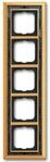 Busch-Jaeger 1725-833, Abdeckrahmen, Busch-dynasty&reg;, 5-fach Rahmen, Messing Poliert