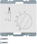 Berker 20307109 Temperaturregler mit &Ouml;ffner, Zentralst&uuml;ck, Wippschalter, LED,...