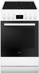 Amica SHC 903 001 W EEK: A Standherd mit Glaskeramik-Kochfeld, 50 cm breit, 65 L,