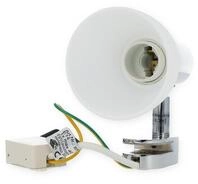 Eglo Sticker Spiegelleuchte, 40W, E14, wei&szlig;/chrom (85832)